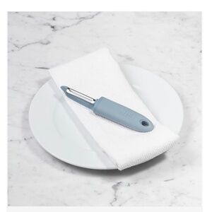 GIR I-Handle Serrated Blade Peeler - Slate Blue Handle - New